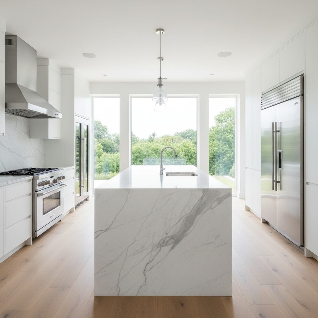 Luxury kitchen with built-in appliances